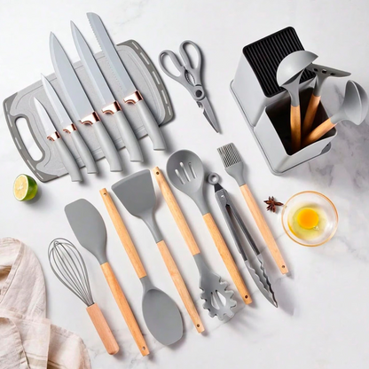 Set de Utensilios de Silicona 19 Piezas