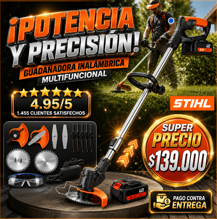 Guadaña Eléctrica STIHL 3 en 1 de Doble Batería