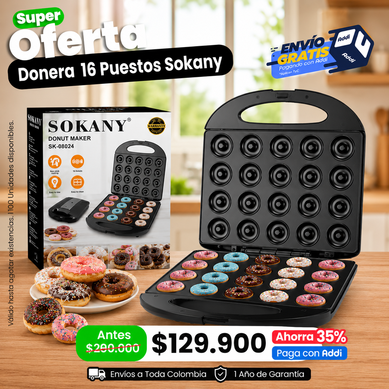 Donera 16 puestos SOKANY