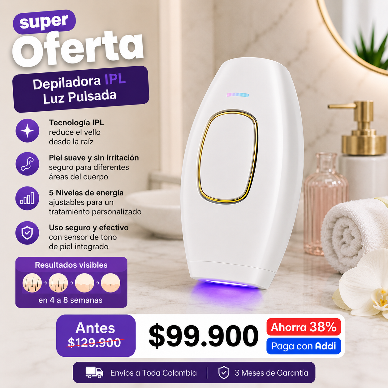 Depiladora Laser IPL