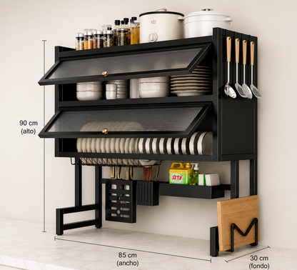 Platero Organizador 2 Niveles con Tapa- 85 Cm