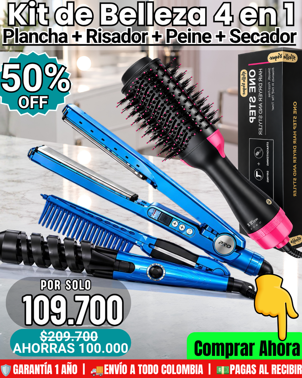 Kit Babyliss 3 en 1 mas Cepillo Secador – Esmiho