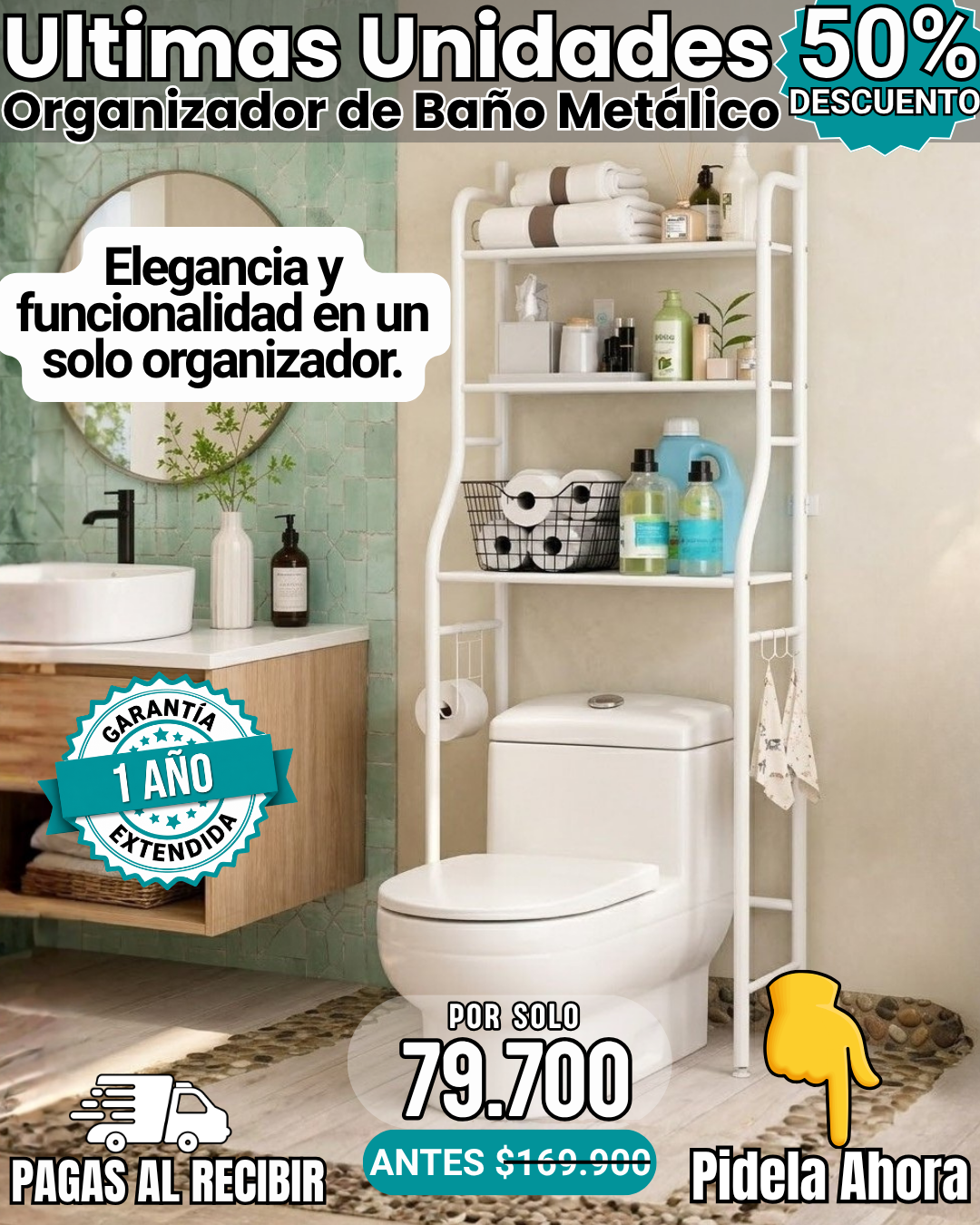 Organizador de Baño 3 Niveles