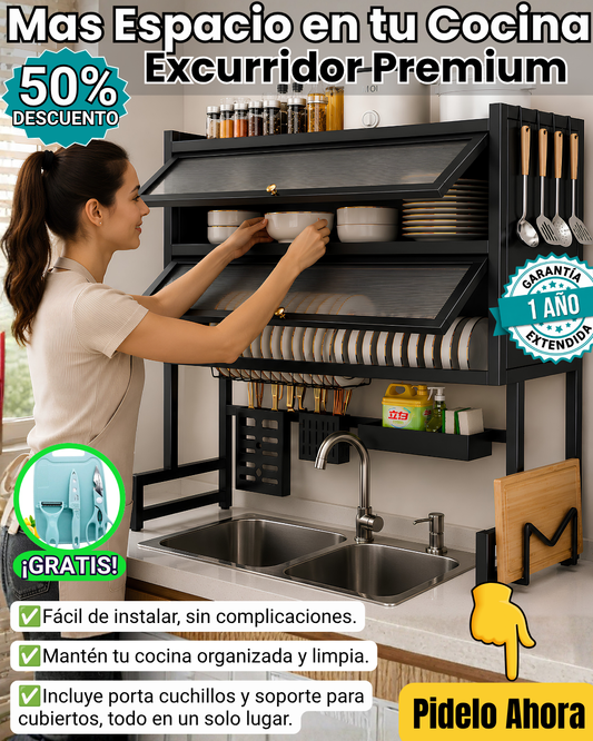 Platero Organizador 2 Niveles con Tapa- 85 Cm